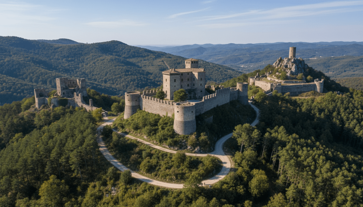 scopri l'itinerario tra i castelli dei del carretto in val bormida, un viaggio affascinante tra le storiche fortezze marchionali immerse in panorami mozzafiato.